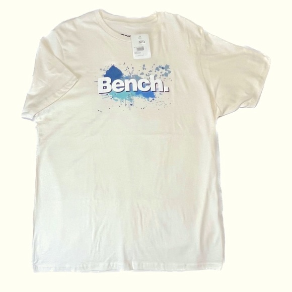 Bench Men’s T-Shirt Size Large 🔥😎 NWT BRAND NEW ! Cream/White Colour - Picture 3 of 8